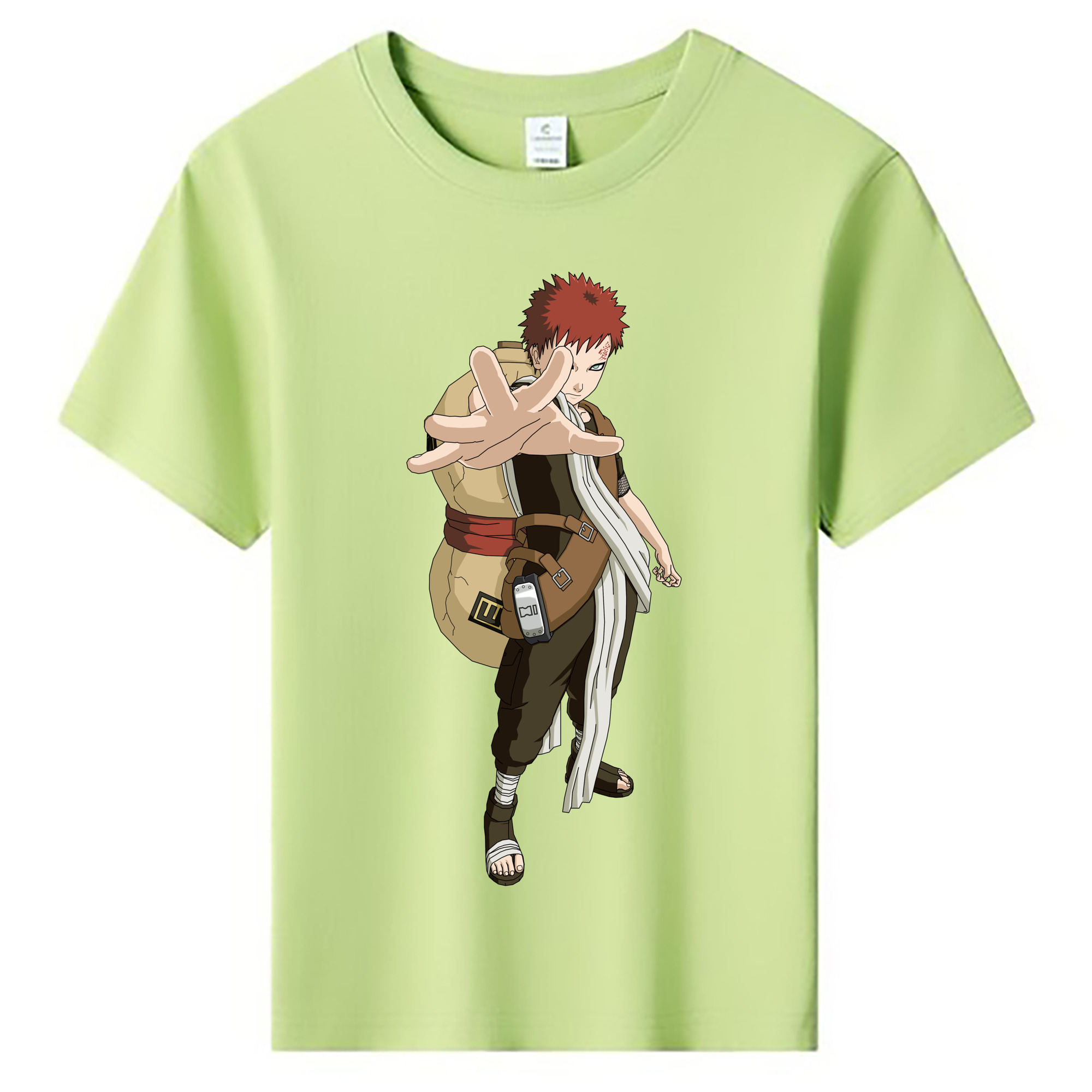 （画像用） NARUTO -ナルト- ガアラ Gaara 綿100％キッズTシャツ（フロントプリント）